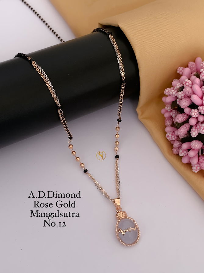 19 Designer AD Diamond Fancy Mangalsutra Wholesalers In Mumbai
